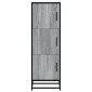 vidaXL Highboard Grey Sonoma Κατασκευασμένο ξύλο και μέταλλο