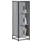vidaXL Highboard Grey Sonoma Κατασκευασμένο ξύλο και μέταλλο