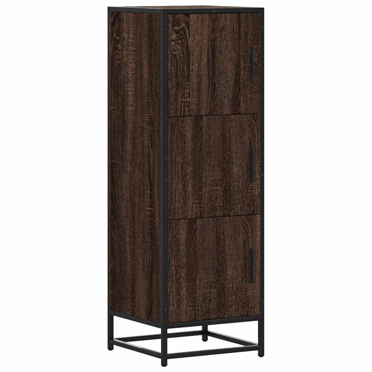 vidaXL Highboard καφέ δρυς Κατασκευασμένο ξύλο και μέταλλο