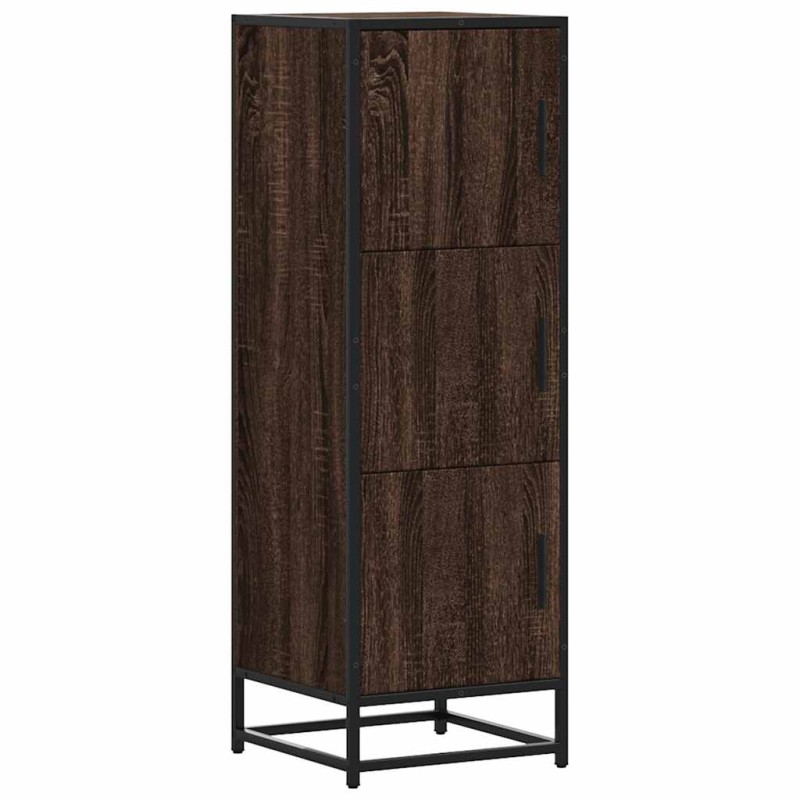vidaXL Highboard καφέ δρυς Κατασκευασμένο ξύλο και μέταλλο