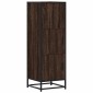 vidaXL Highboard καφέ δρυς Κατασκευασμένο ξύλο και μέταλλο