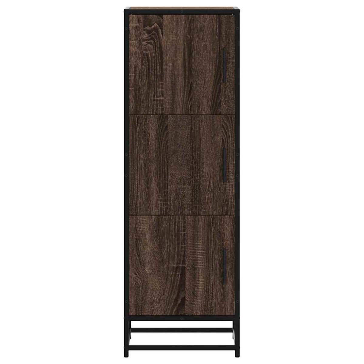vidaXL Highboard καφέ δρυς Κατασκευασμένο ξύλο και μέταλλο