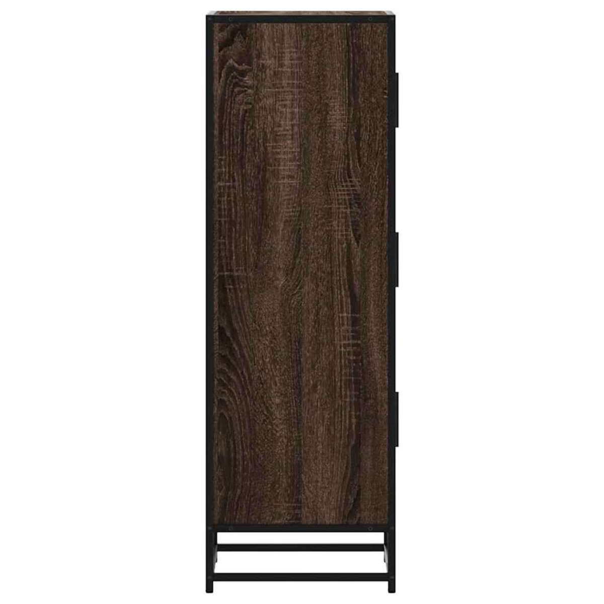 vidaXL Highboard καφέ δρυς Κατασκευασμένο ξύλο και μέταλλο