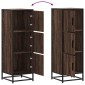 vidaXL Highboard καφέ δρυς Κατασκευασμένο ξύλο και μέταλλο