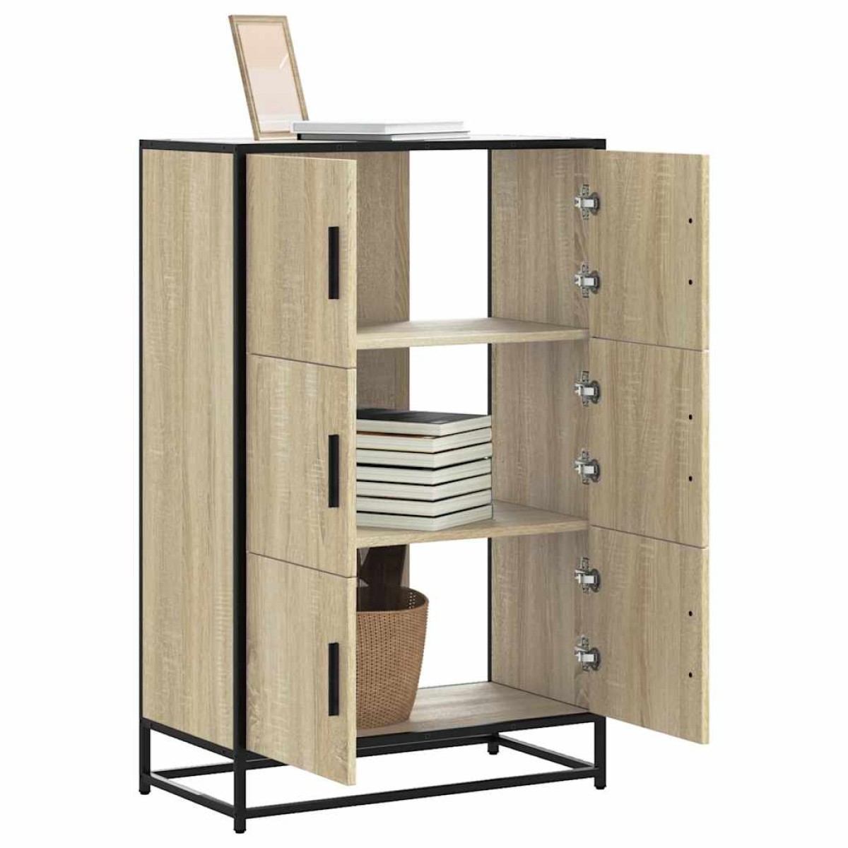 vidaXL Ντουλάπι Δρυς sonoma 68x35x106,5 cm Επεξεργασμένο Ξύλο μέταλλο