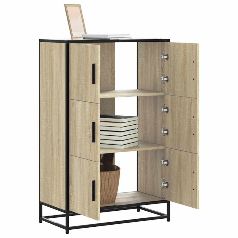 vidaXL Ντουλάπι Δρυς sonoma 68x35x106,5 cm Επεξεργασμένο Ξύλο μέταλλο