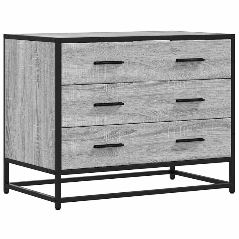 vidaXL Ντουλάπι συρταριών Γκρι Sonoma 70x41x56 cm Ξύλινη κατασκευή