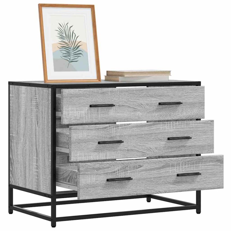 vidaXL Ντουλάπι συρταριών Γκρι Sonoma 70x41x56 cm Ξύλινη κατασκευή