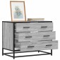 vidaXL Ντουλάπι συρταριών Γκρι Sonoma 70x41x56 cm Ξύλινη κατασκευή