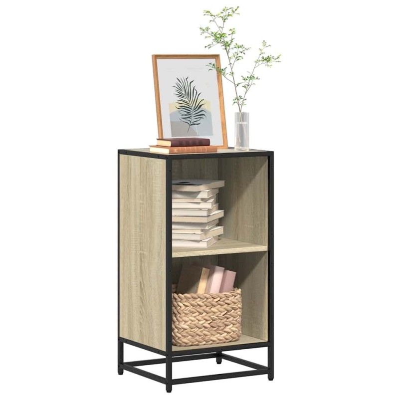 vidaXL Ντουλάπι βιβλίων Sonoma Oak 40x35x76 cm Κατασκευασμένο ξύλο