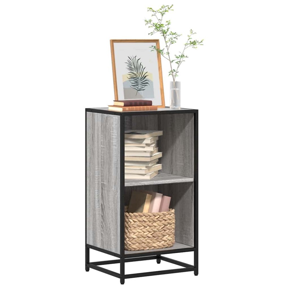 ντουλάπι βιβλίων vidaXL Γκρι Sonoma 40x35x76 cm Κατασκευασμένο ξύλο