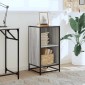 ντουλάπι βιβλίων vidaXL Γκρι Sonoma 40x35x76 cm Κατασκευασμένο ξύλο