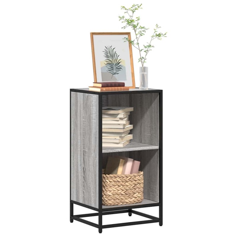 ντουλάπι βιβλίων vidaXL Γκρι Sonoma 40x35x76 cm Κατασκευασμένο ξύλο