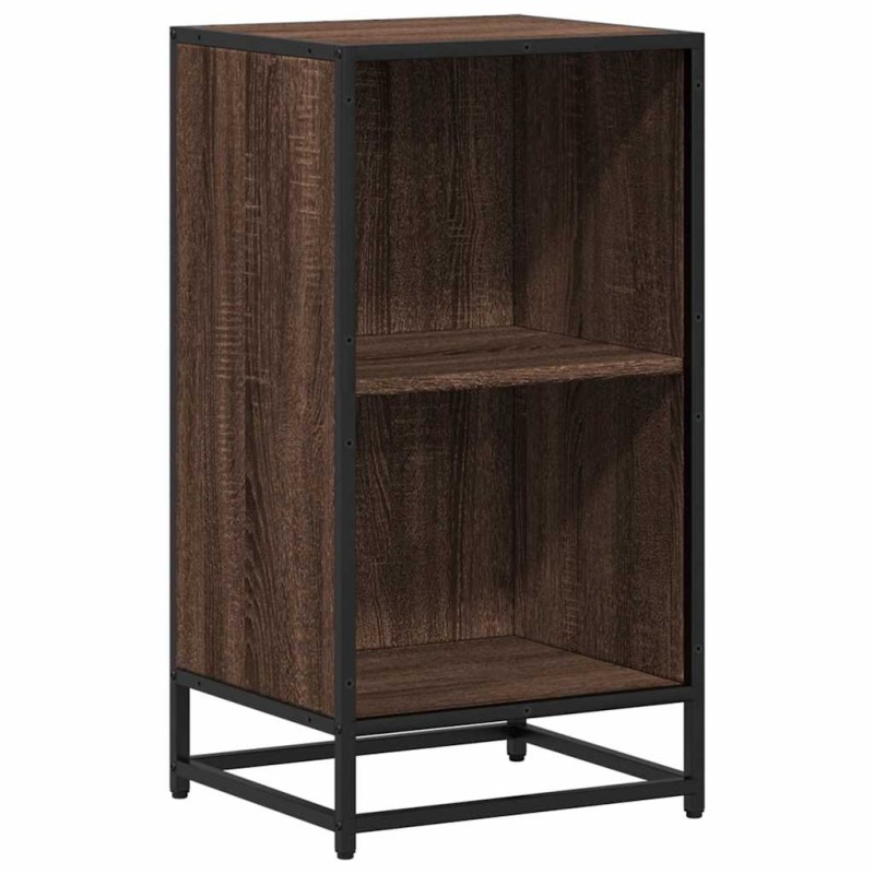 vidaXL Ντουλάπι βιβλίων καφέ δρυς 40x35x76 cm Ξύλινο μηχανουργικό ξύλο