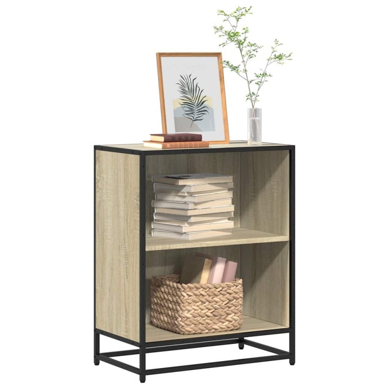 vidaXL Ντουλάπι βιβλίων Sonoma Oak 60x35x76 cm Κατασκευασμένο ξύλο