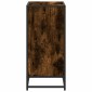 vidaXL Ντουλάπι βιβλίων καπνιστή δρυς 60x35x76 cm Κατασκευασμένο ξύλο