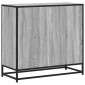 vidaXL Βιβλιοθήκη Γκρι Sonoma 80,5x35x76 εκ. από Επεξεργασμένο Ξύλο