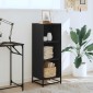 ντουλάπι βιβλίων vidaXL Μαύρο 40x35x107,5 cm Κατασκευασμένο ξύλο