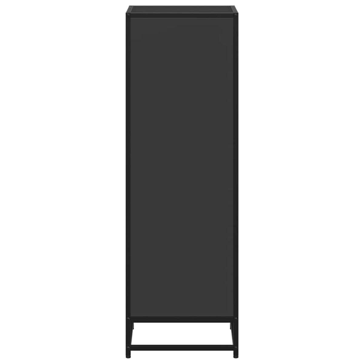 ντουλάπι βιβλίων vidaXL Μαύρο 40x35x107,5 cm Κατασκευασμένο ξύλο