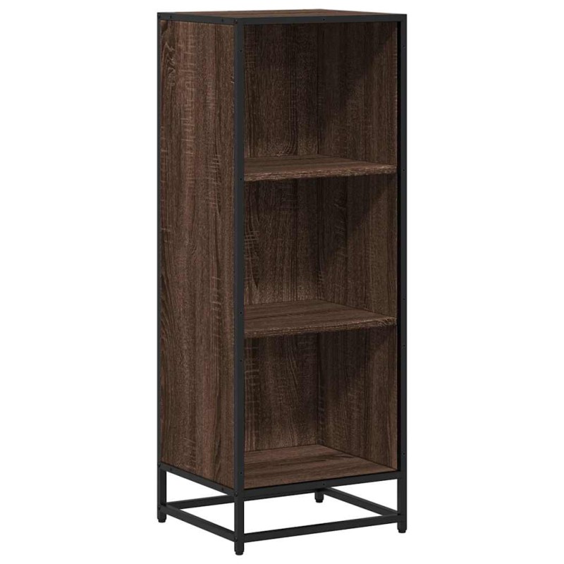 vidaXL Ντουλάπι βιβλίων καφέ δρυς 40x35x107,5 cm Κατασκευασμένο ξύλο