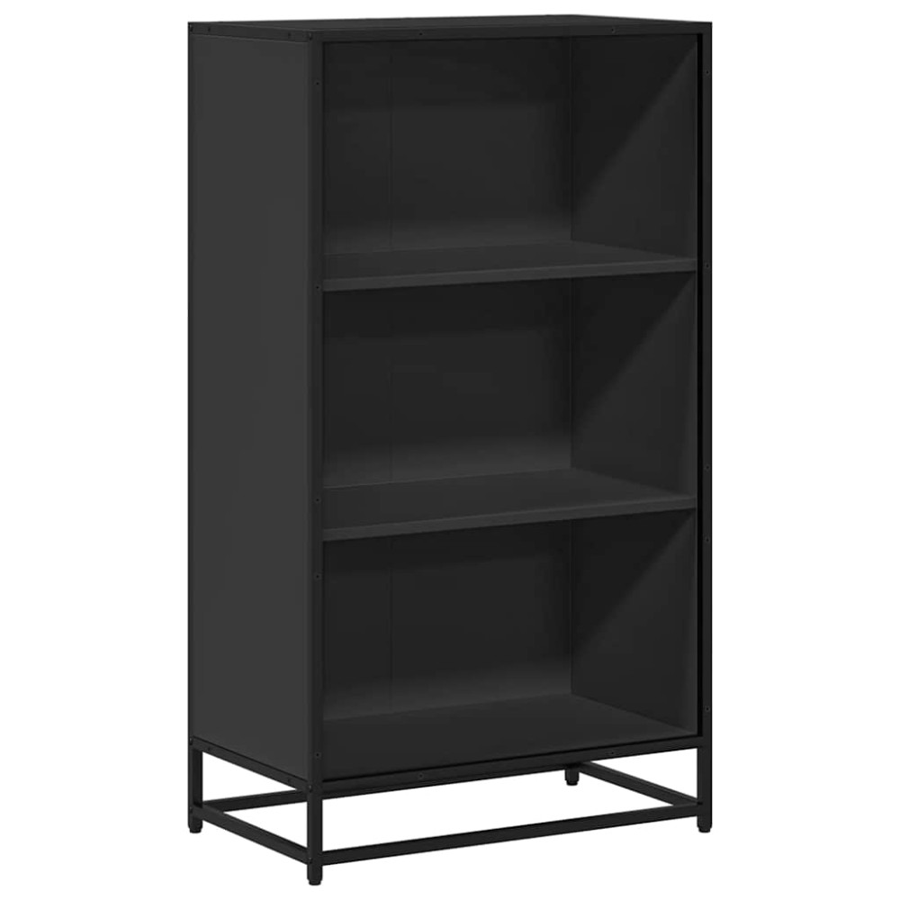 ντουλάπι βιβλίων vidaXL Μαύρο 60x35x107,5 cm Κατασκευασμένο ξύλο