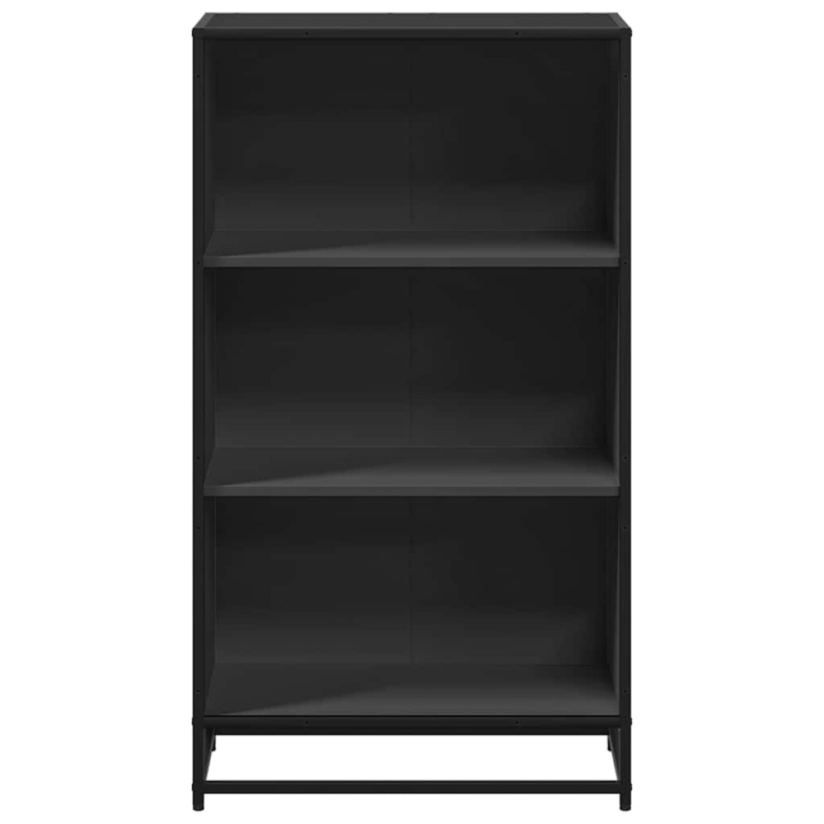 ντουλάπι βιβλίων vidaXL Μαύρο 60x35x107,5 cm Κατασκευασμένο ξύλο