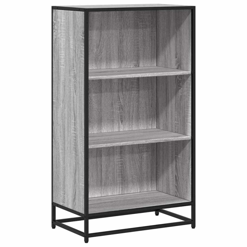 vidaXL Ντουλάπι βιβλίων Γκρι Sonoma 60x35x107,5 cm Κατασκευασμένο ξύλο