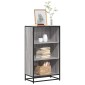vidaXL Ντουλάπι βιβλίων Γκρι Sonoma 60x35x107,5 cm Κατασκευασμένο ξύλο