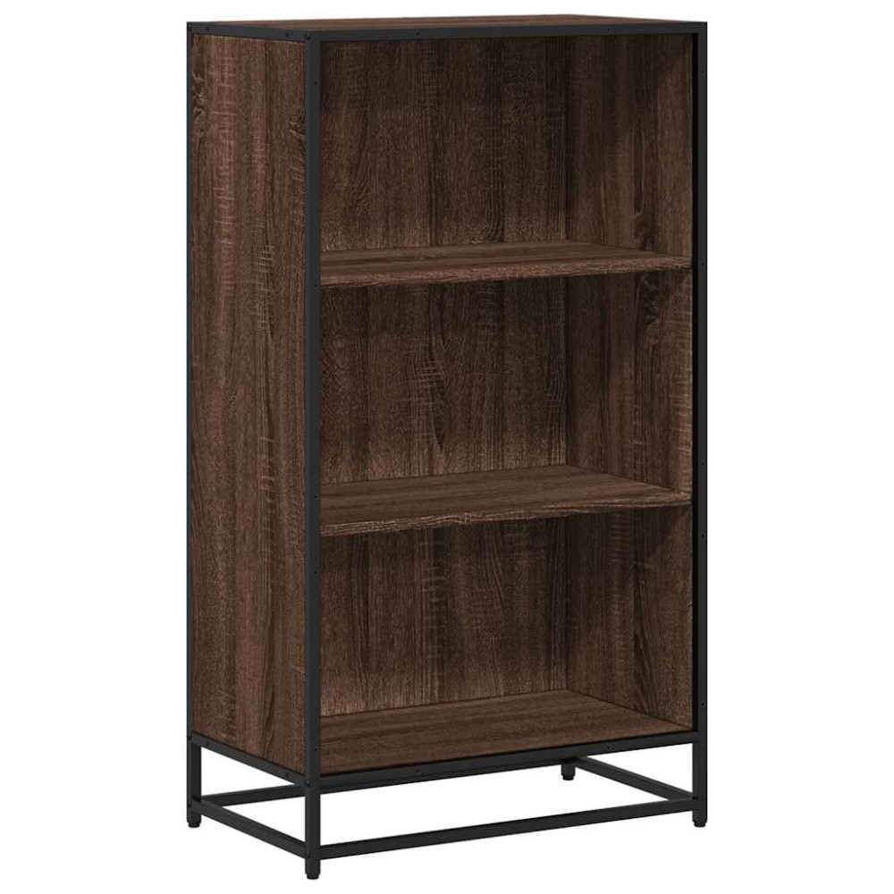 vidaXL Ντουλάπι βιβλίων καφέ δρυς 60x35x107,5 cm Κατασκευασμένο ξύλο