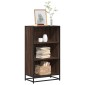 vidaXL Ντουλάπι βιβλίων καφέ δρυς 60x35x107,5 cm Κατασκευασμένο ξύλο