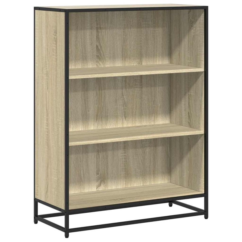 vidaXL Βιβλιοθήκη Χρώμα Sonoma Δρυς 80,5x35x107,5 εκ. Μοριοσανίδα