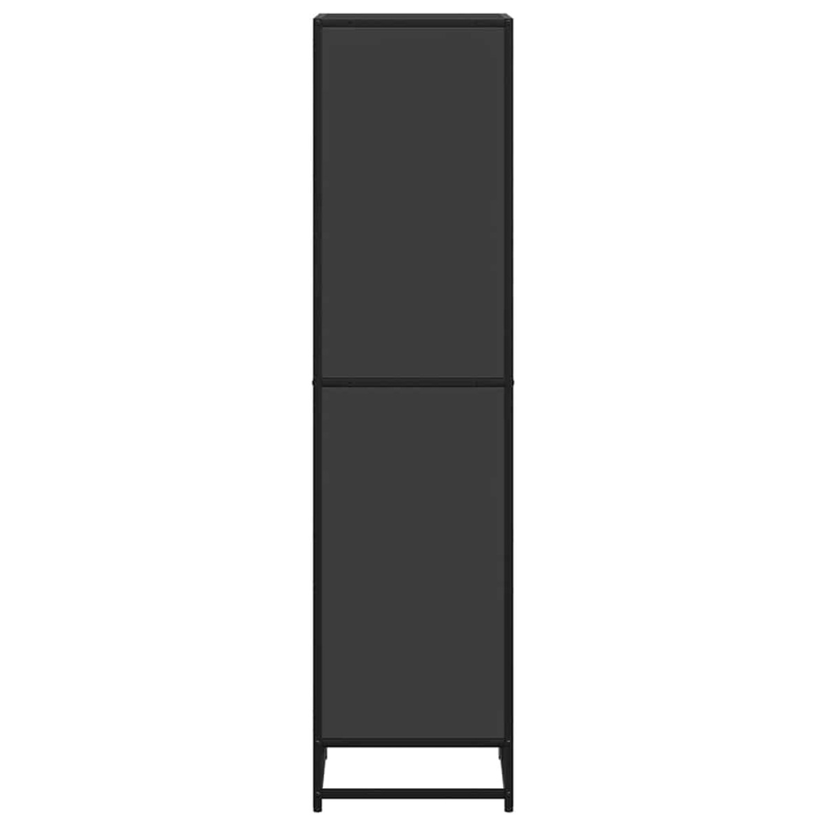 vidaXL Βιβλιοθήκη με 5 Ράφια Μαύρη 40x35x139 εκ. Επεξεργασμένο Ξύλο