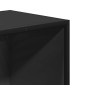 vidaXL Βιβλιοθήκη με 5 Ράφια Μαύρη 40x35x139 εκ. Επεξεργασμένο Ξύλο