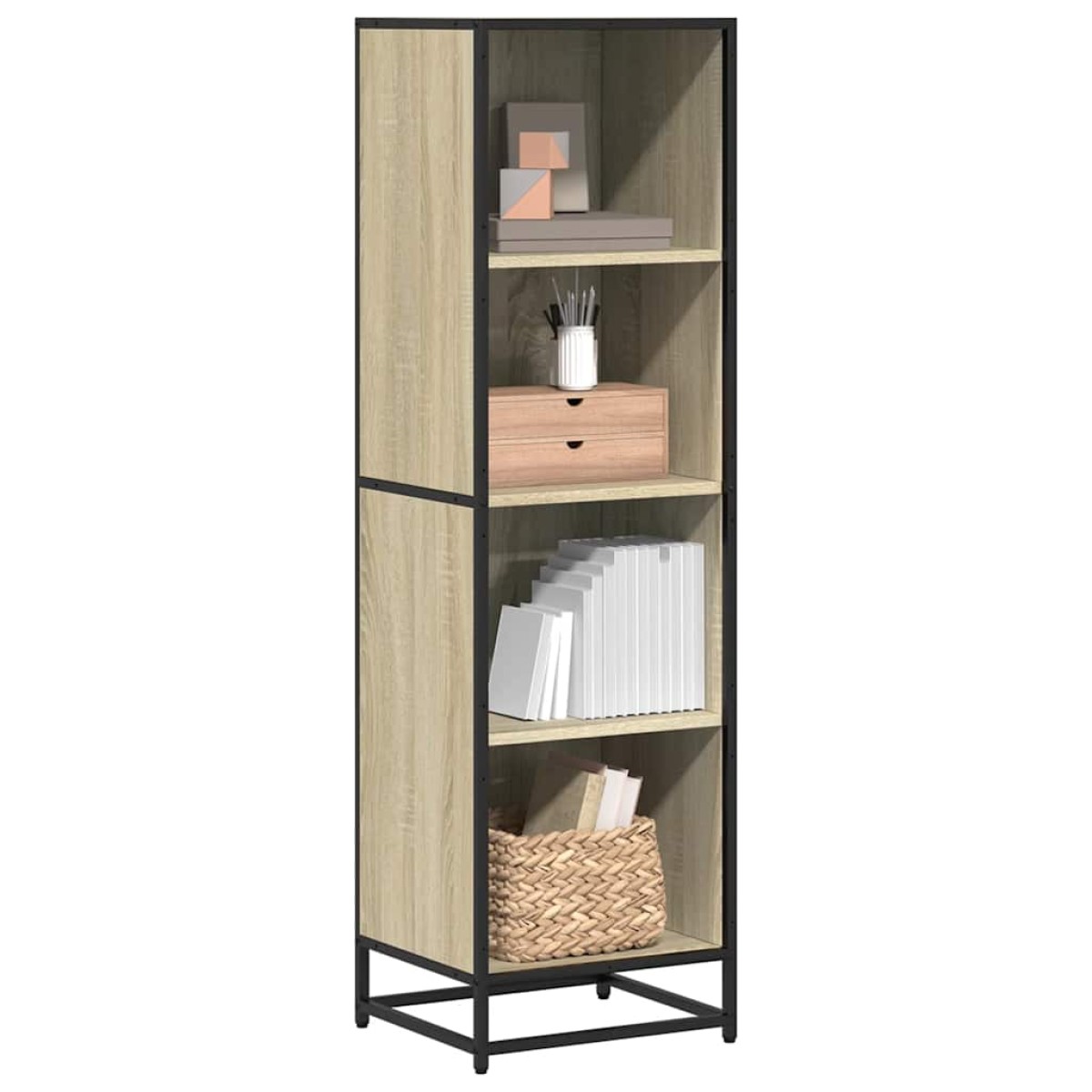 vidaXL Βιβλιοθήκη Χρώμα sonoma Δρυς 40x35x139 εκ. Μοριοσανίδα