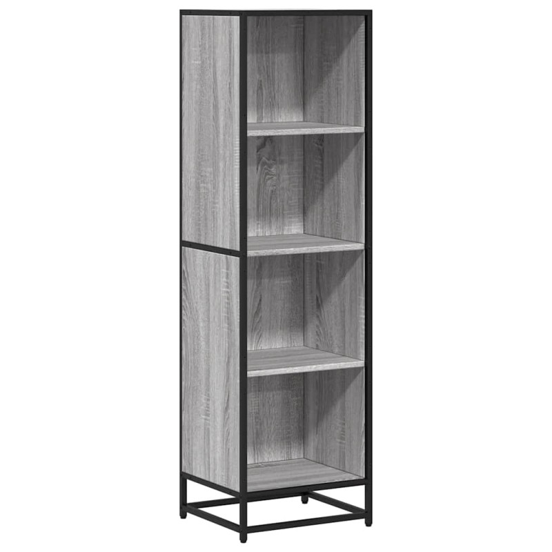 vidaXL Βιβλιοθήκη Γκρι Sonoma 40x35x139 εκ. από Επεξεργασμένο Ξύλο