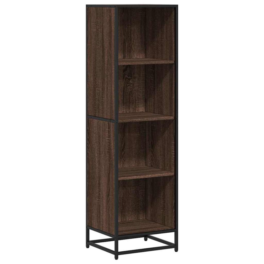 vidaXL Βιβλιοθήκη Καφέ Δρυς 40x35x139 εκ. από Επεξεργασμένο Ξύλο