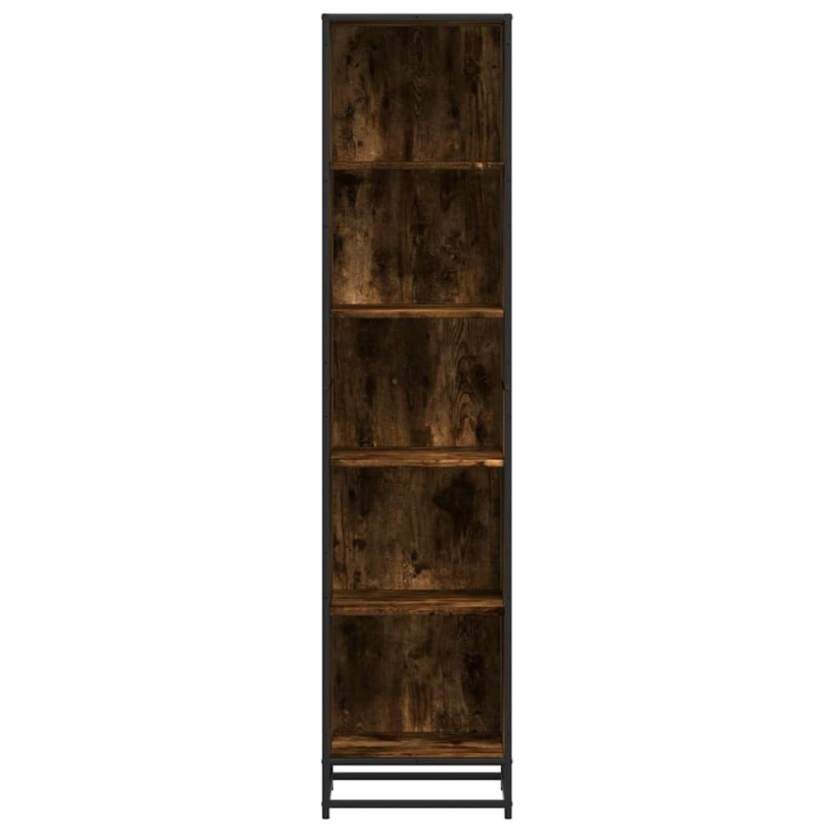 vidaXL Βιβλιοθήκη Καπνιστή Δρυς 40x35x170,5 εκ. από Επεξεργασμένο Ξύλο