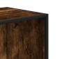 vidaXL Βιβλιοθήκη Καπνιστή Δρυς 40x35x170,5 εκ. από Επεξεργασμένο Ξύλο