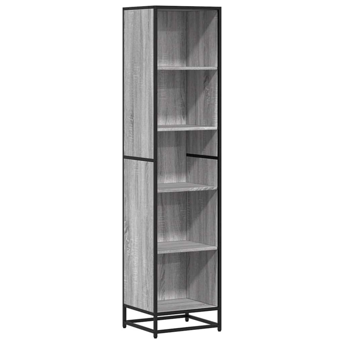 vidaXL Βιβλιοθήκη Γκρι Sonoma 40x35x170,5 εκ. από Επεξεργασμένο Ξύλο