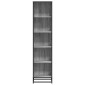 vidaXL Βιβλιοθήκη Γκρι Sonoma 40x35x170,5 εκ. από Επεξεργασμένο Ξύλο