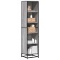 vidaXL Βιβλιοθήκη Γκρι Sonoma 40x35x170,5 εκ. από Επεξεργασμένο Ξύλο