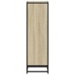 vidaXL Βιβλιοθήκη Sonoma Δρυς 33,5x33x107,5 εκ. Επεξεργασμένο Ξύλο