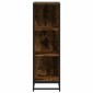 vidaXL Βιβλιοθήκη Καπνιστή Δρυς 33,5x33x107,5εκ από Επεξεργασμένο Ξύλο