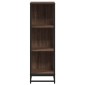 vidaXL Βιβλιοθήκη Καφέ Δρυς 33,5x33x107,5 εκ. από Επεξεργασμένο Ξύλο