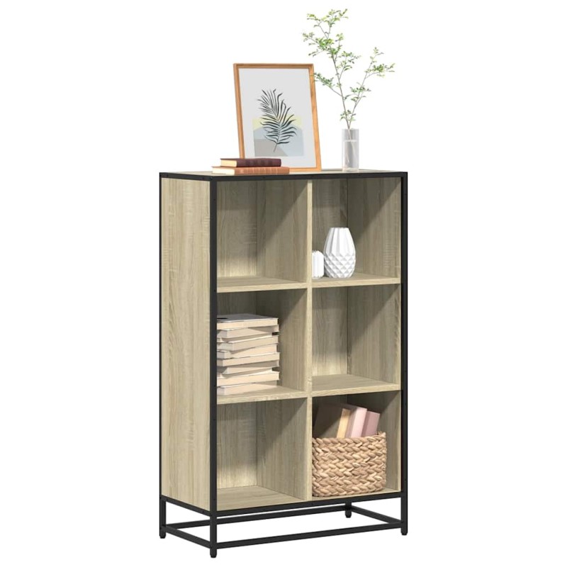 vidaXL Βιβλιοθήκη Χρώμα Sonoma Δρυς 65,5x33x107,5 εκ. Μοριοσανίδα