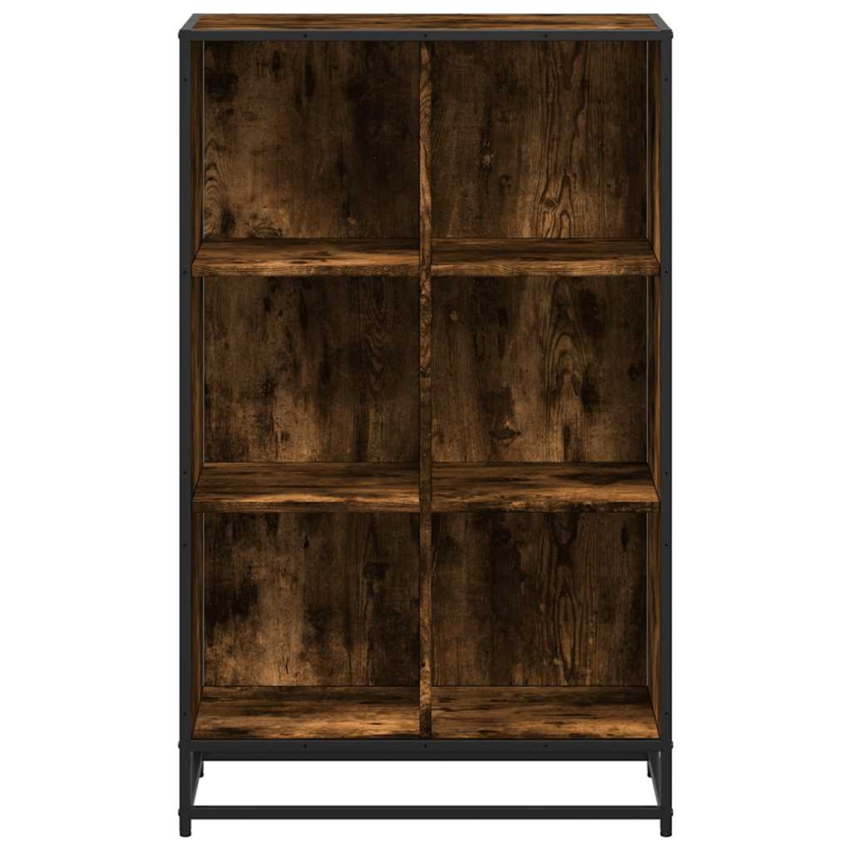 vidaXL Βιβλιοθήκη Καπνιστή Δρυς 65,5x33x107,5εκ από Επεξεργασμένο Ξύλο
