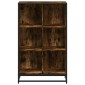 vidaXL Βιβλιοθήκη Καπνιστή Δρυς 65,5x33x107,5εκ από Επεξεργασμένο Ξύλο