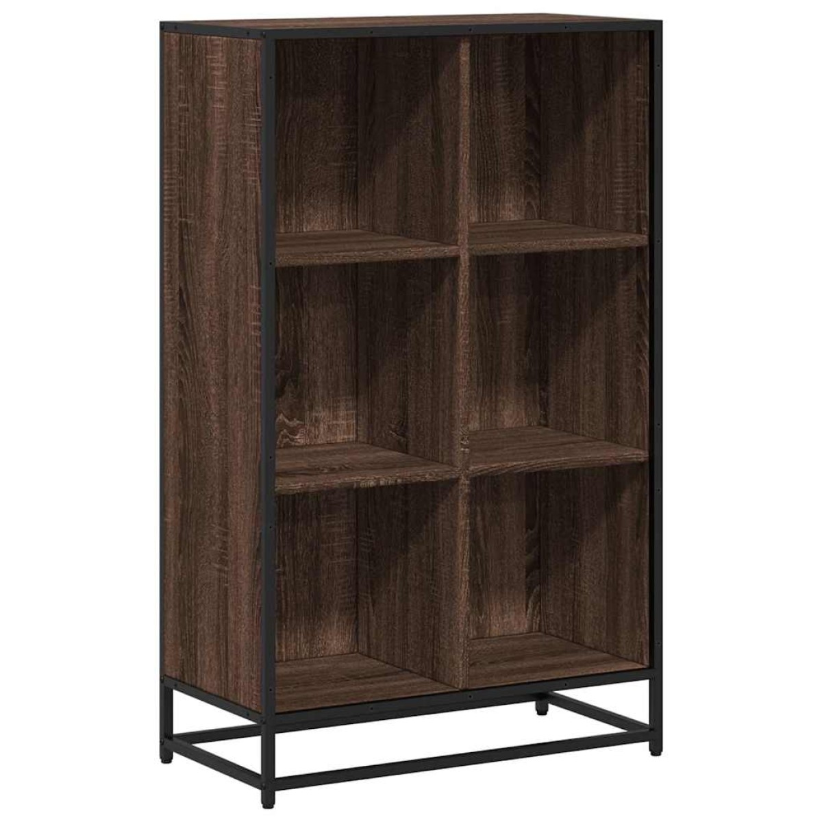 vidaXL Βιβλιοθήκη Καφέ Δρυς 65,5x33x107,5 εκ. από Επεξεργασμένο Ξύλο