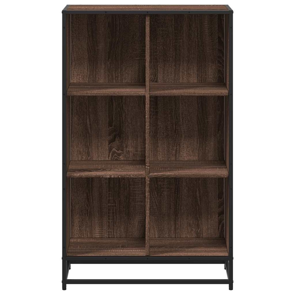 vidaXL Βιβλιοθήκη Καφέ Δρυς 65,5x33x107,5 εκ. από Επεξεργασμένο Ξύλο