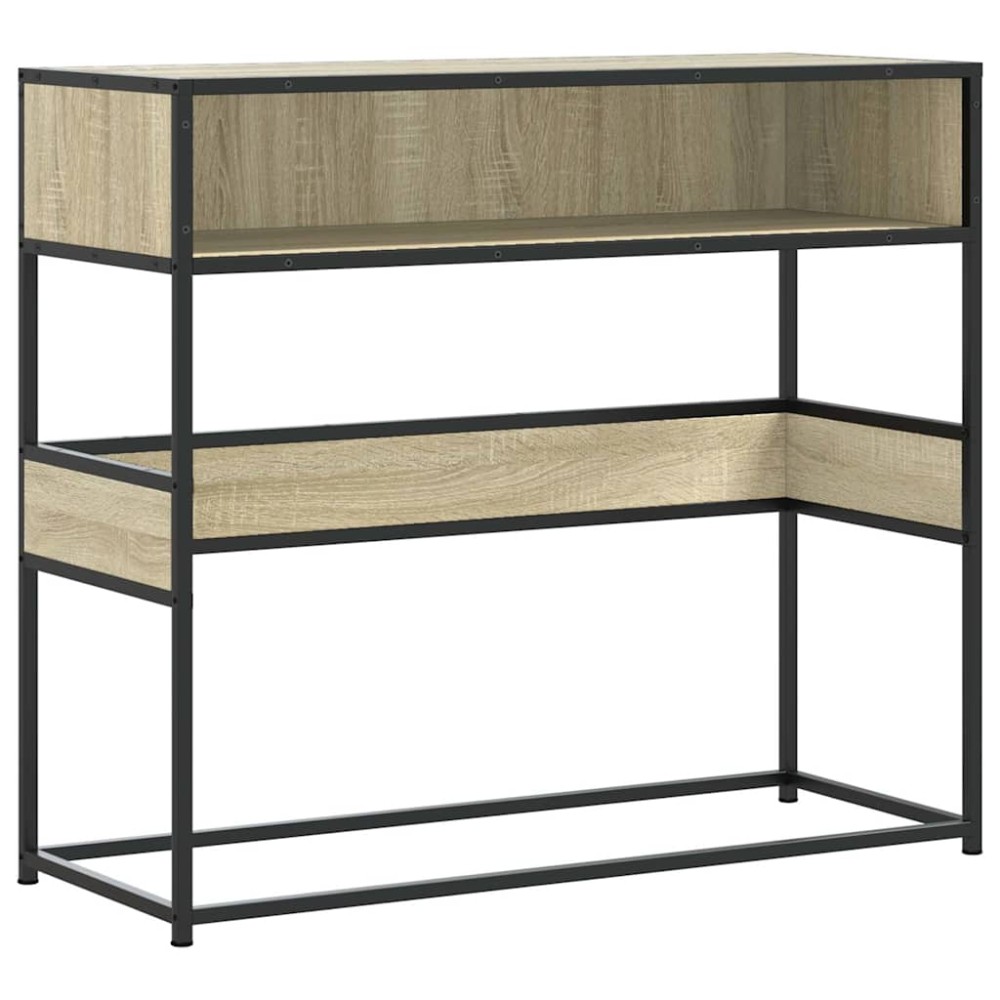 vidaXL Τραπέζι Κονσόλα Sonoma Δρυς 90x35x80 εκ. Επεξεργασμένο Ξύλο